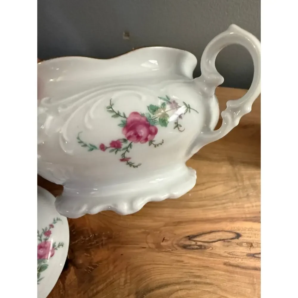 VINTAGE Porcelain Creamer & Covered Sugar Royal Kent